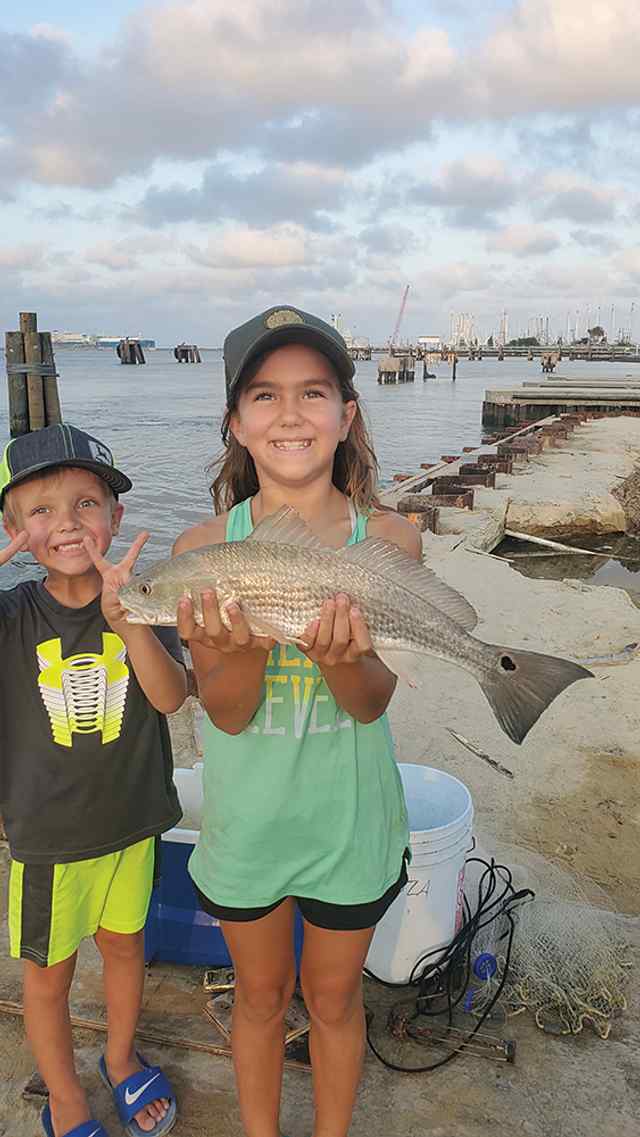 Tylynne Souza Sabine Pass, Broadway Boat Ramp - redfish