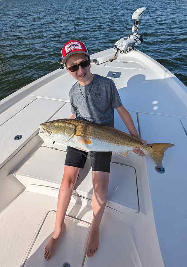 Blake Abdo Galveston Bay - 36" 17lb bull red