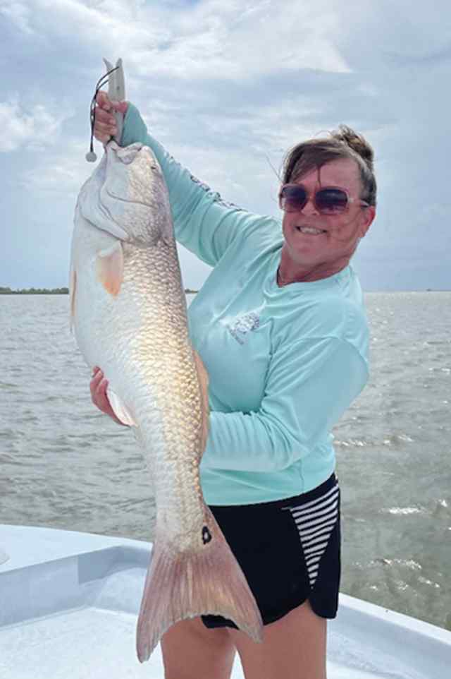 Monica Demel Hackberry, LA - 38" bull red