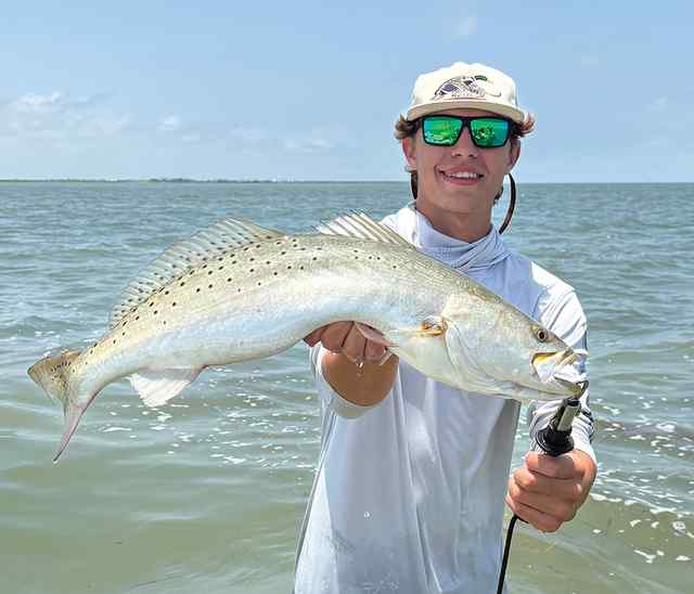 Sam Buyajian Port Mansfield - 27" 6.5# personal best trout! CPR