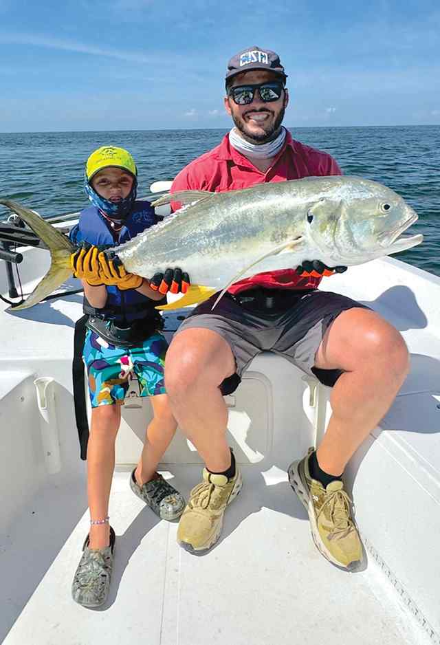 Spencer & Travis Hebert Sabine Pass - 46" jack crevalle