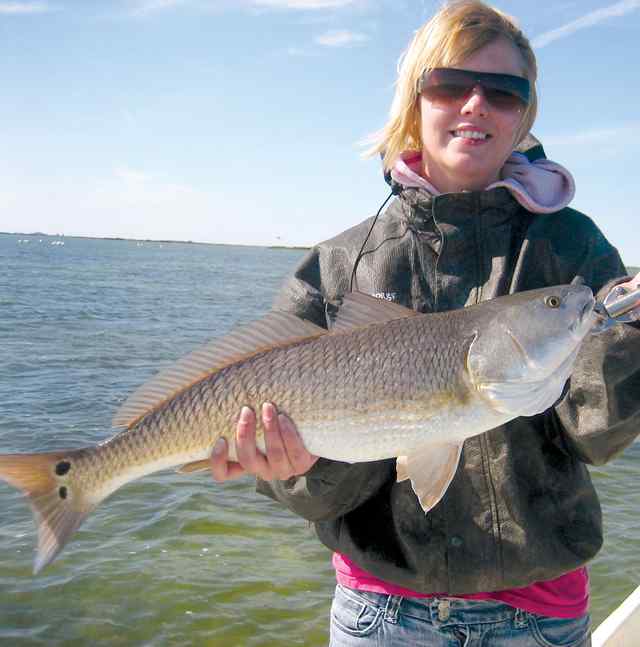 Amber Riley Upper Laguna Madre - 27 first red! CPR