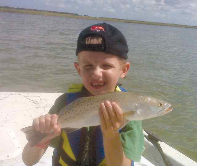 Jaxson Polasek Dewberry Shorelinefirst legal trout!
