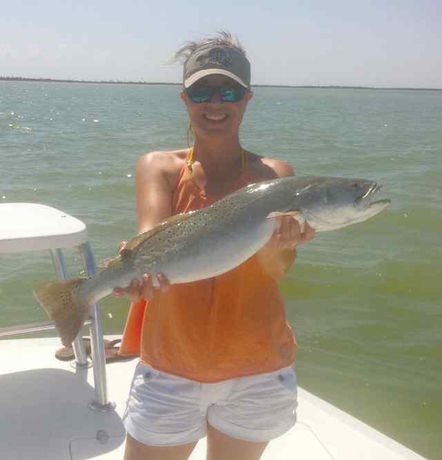 Lola Alanis Port Mansfield27&quot; speckled trout