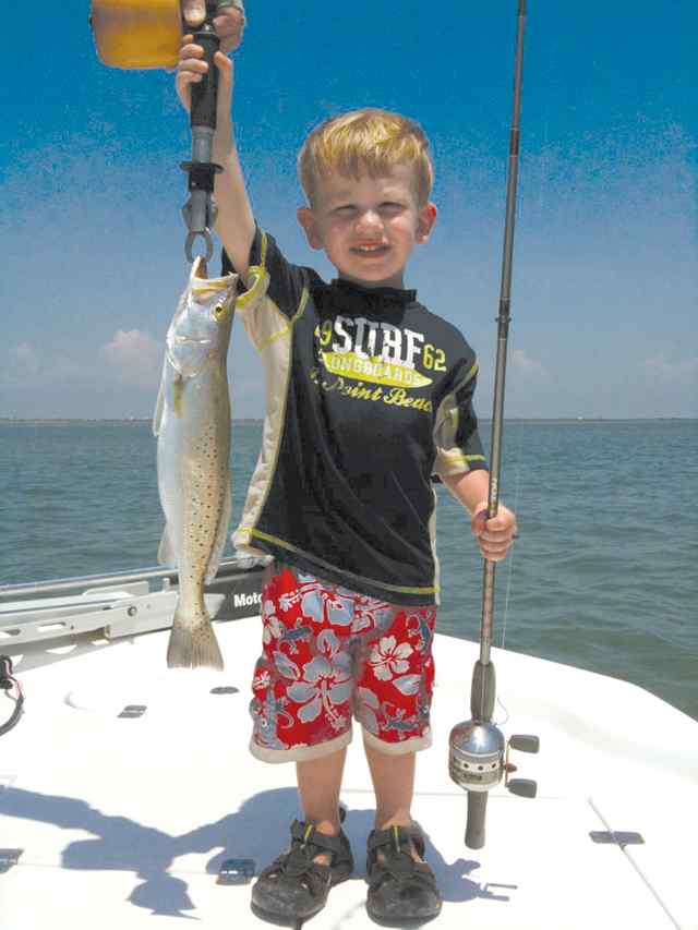 Kyle Rose Port O'Connorfirst trout!