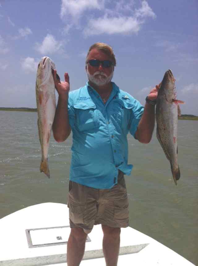 Rick Fabian 27&quot; trout &amp; 28&quot; red