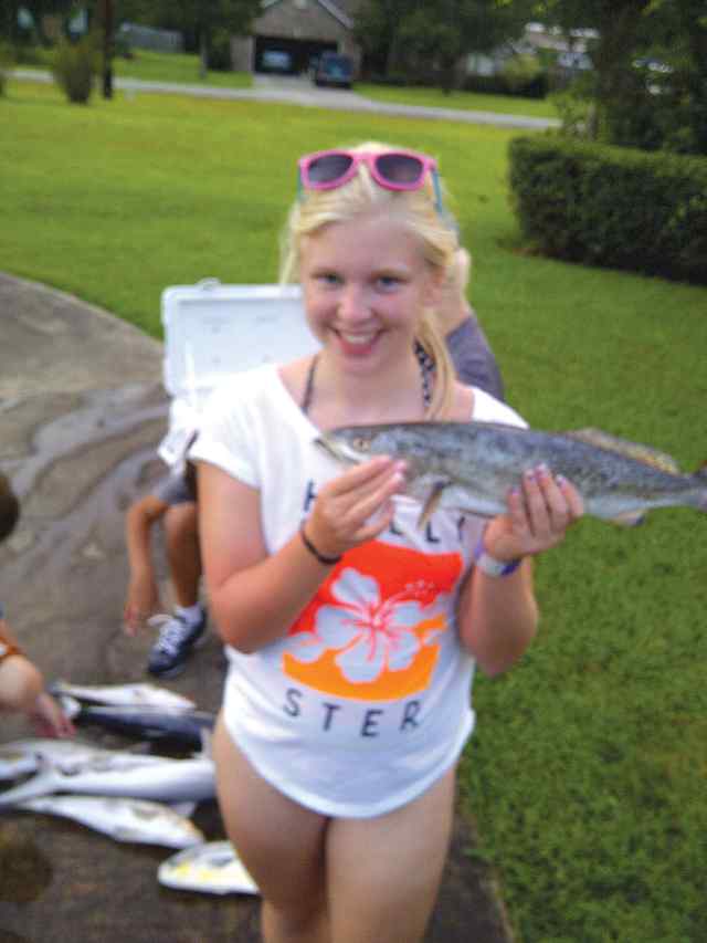 Anna Featherston Sabine Passfirst trout!