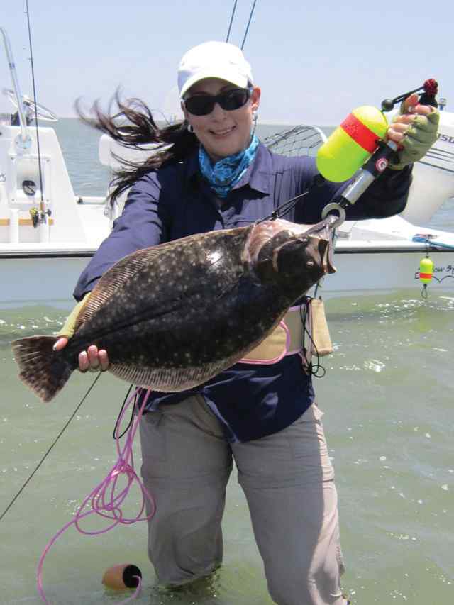 Marisol De La Garza Port Mansfield5.45lb flounder