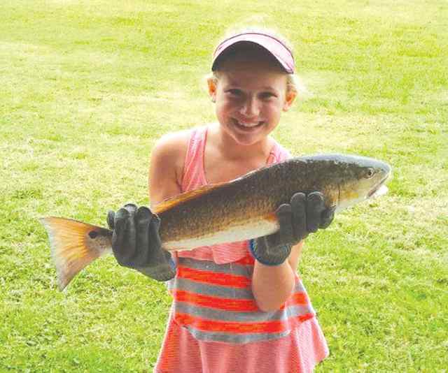 Hannah Stanley East Bay26&quot; first redfish!
