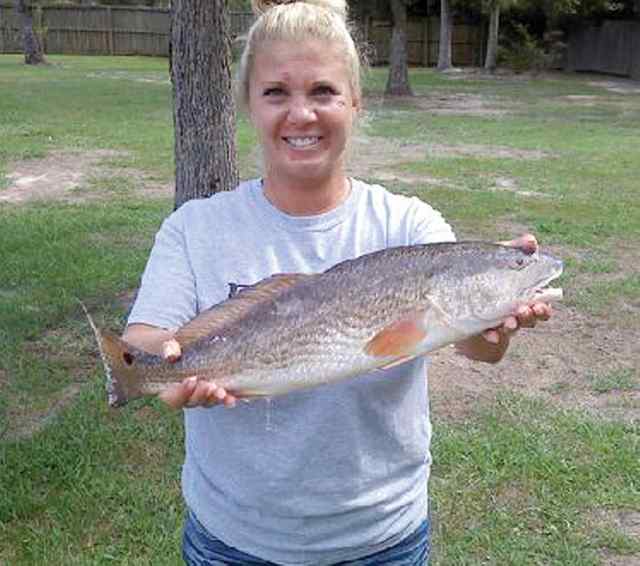 Kelli Tompkins Sabine Passfirst slot red!