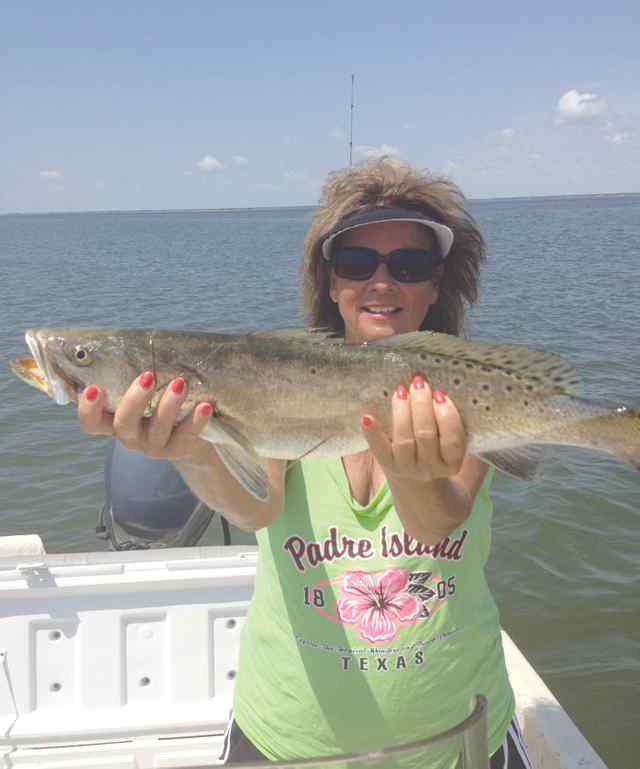 Gina York Laguna Madre25&quot; trout