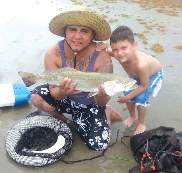 Ivan Coronel & son Galveston29&quot; trout
