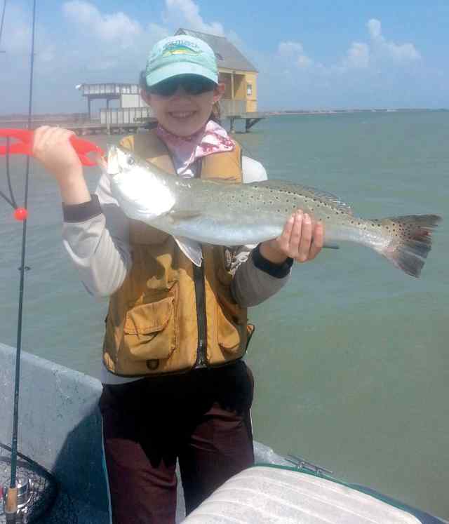 Karina Lopez Port Mansfield27.5&quot; trout CPR