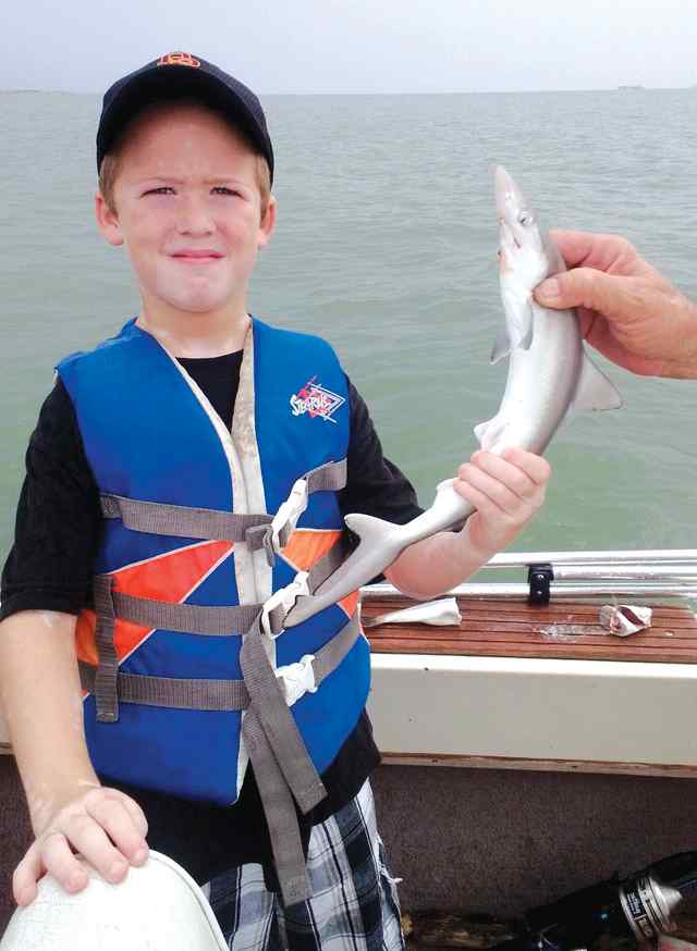 Maddox Smith first shark!