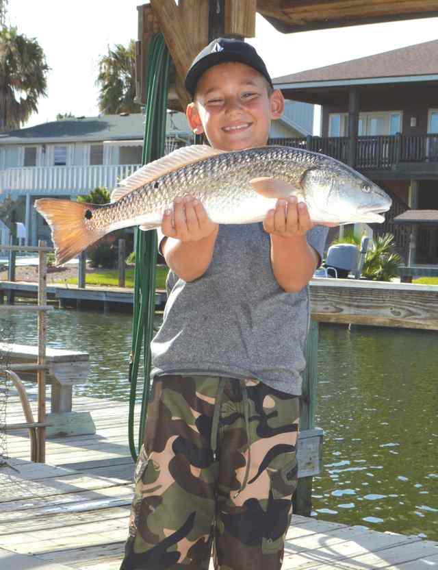 Owen Webster Estes Flats22&quot; first redfish!