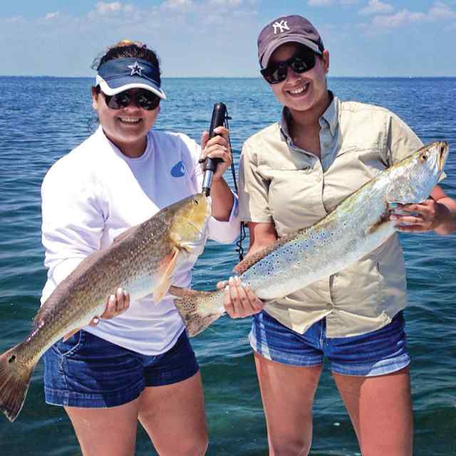 Sandy & Julie Cavazos Lower Laguna Madre and SPI baymother/daughter trip