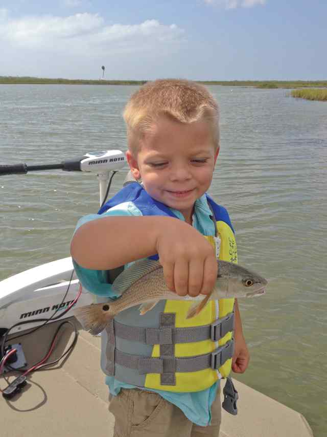 Kaleb Schimcek Port O'Connorfirst redfish! CPR