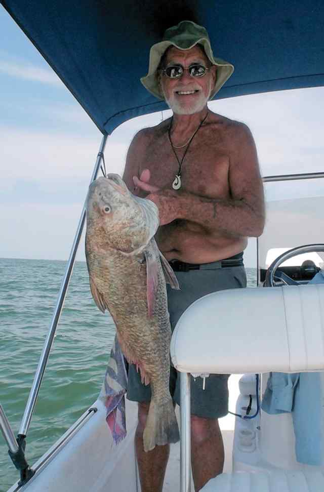 George Brady North Jetty29&quot; 15.8 lb first black drum!