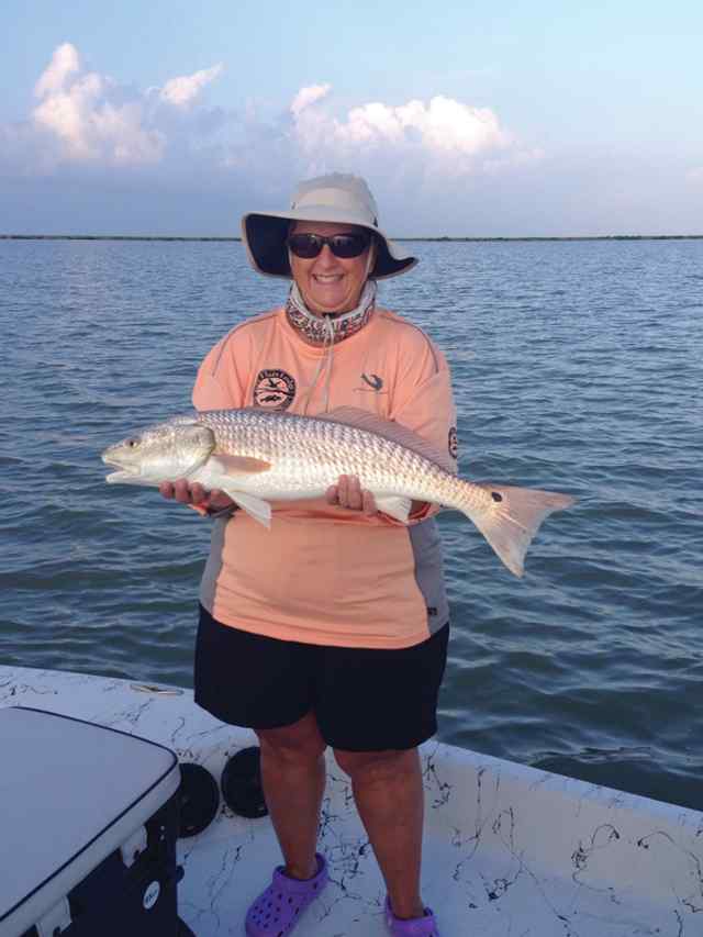 Gail Jendrzey San Antonio Bay29&quot; personal best red!