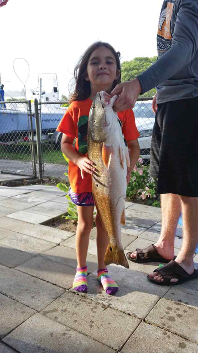Madisyn Meredith Redfish Bay, Aransas Pass30&quot; first fish!