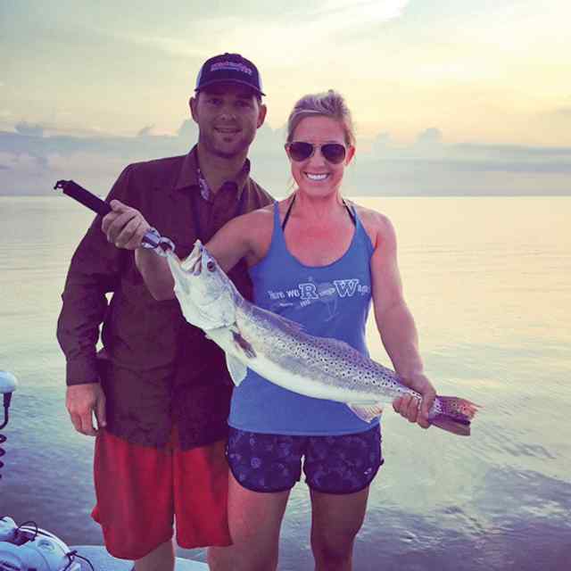 Cody Stripling & wife trout