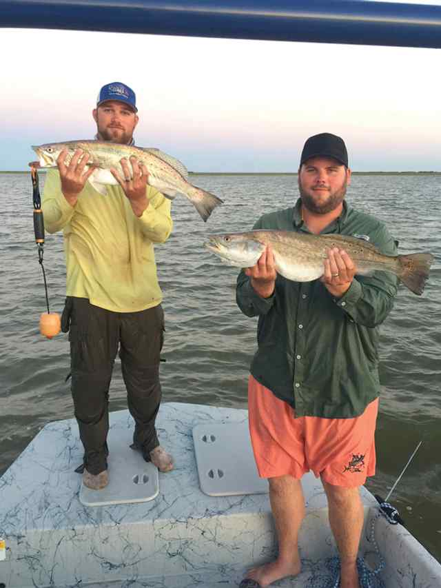 Jonathan Boothe & buddy Matagorda Bay27.5&quot; &amp; 29.5&quot; trout
