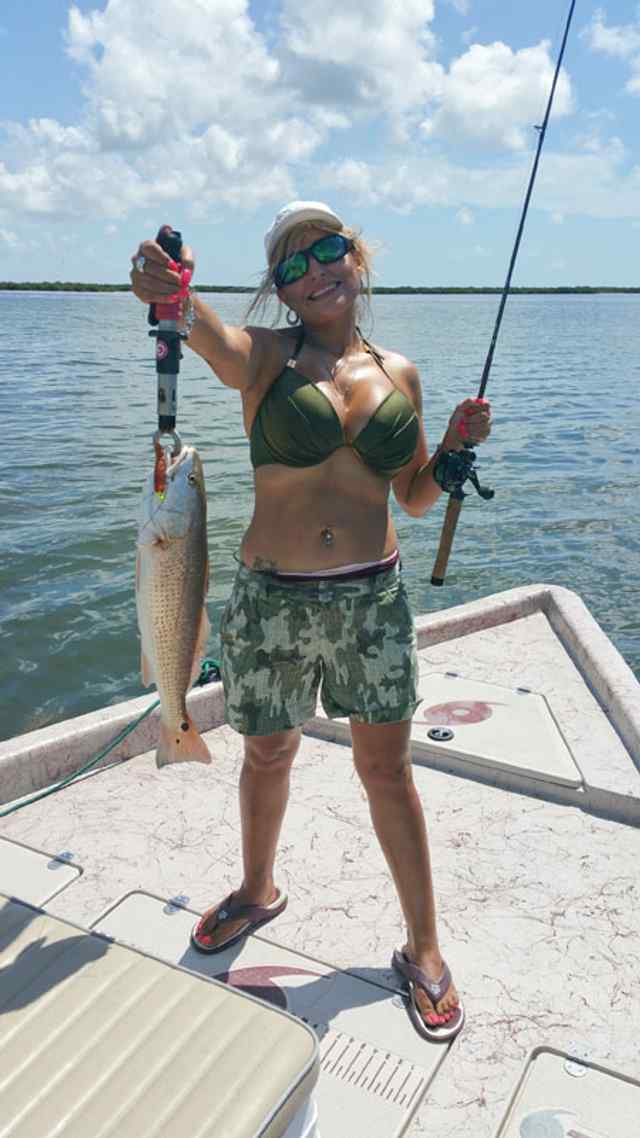 Alma Christoferson Pringle Lake22&quot; first keeper red, caught on Norton sand eel - tequila on the rocks with chartreuse tail