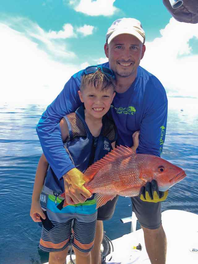 Trace Gresham Freeport - first red snapper!