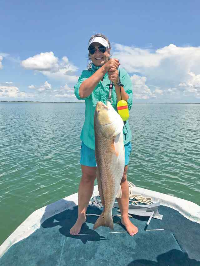 Susan Thornton Copano Bay - 41.5" bull red