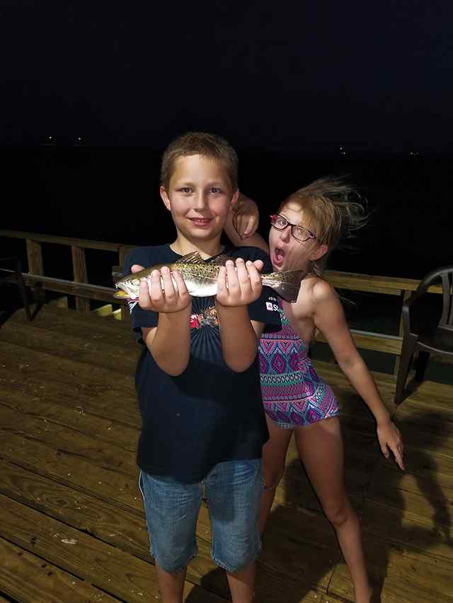 Cash & Kiley Thompson Copano Bay - 12" trout