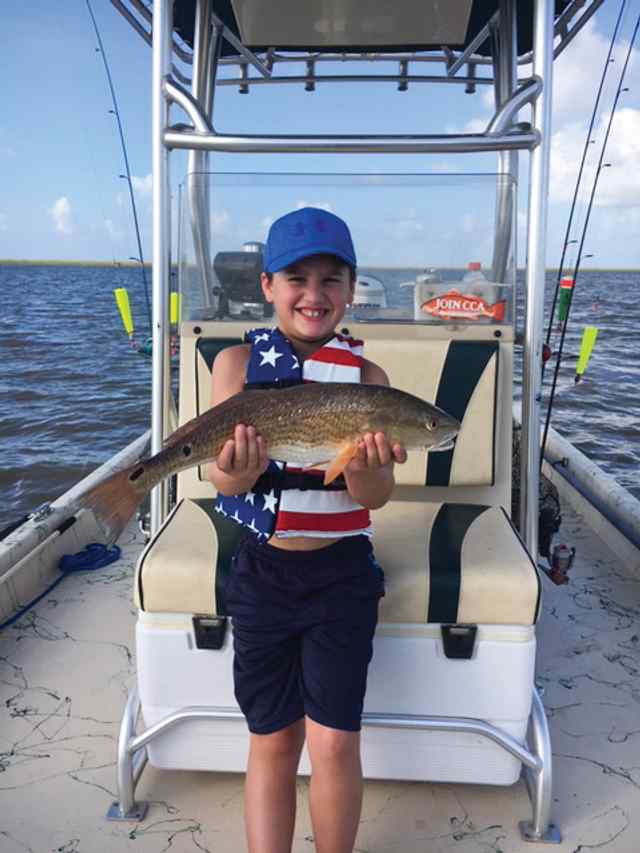 Kaden Faglie Sargent - 22" first redfish!