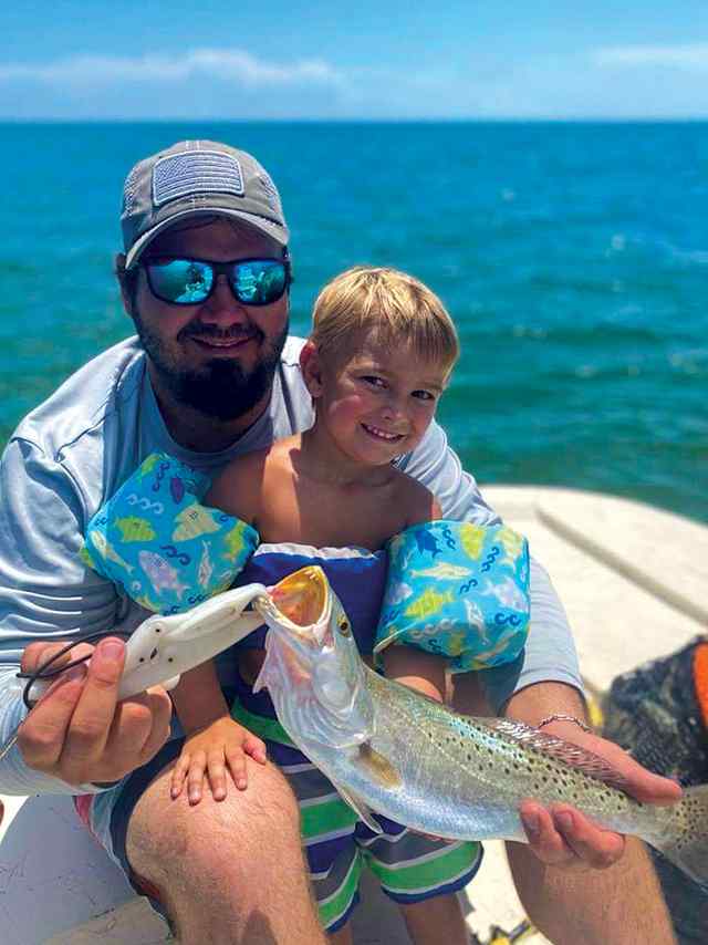 Kolt Abraham Port O'Connor - 19" first keeper trout