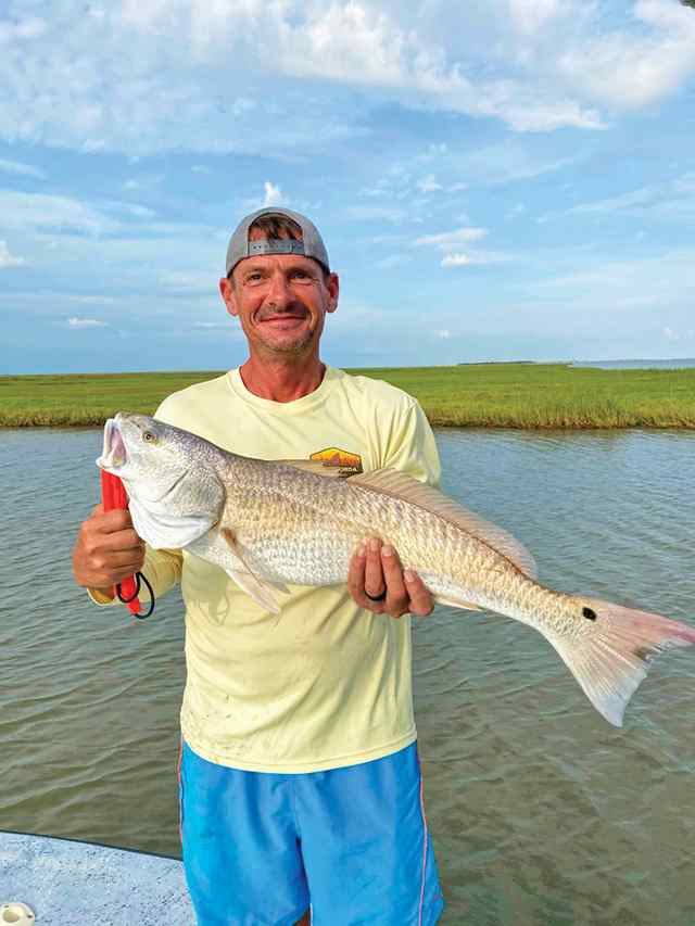 Damon Collins East Matagorda Bay - 28" redfish, caught with dead shrimp and a popping cork