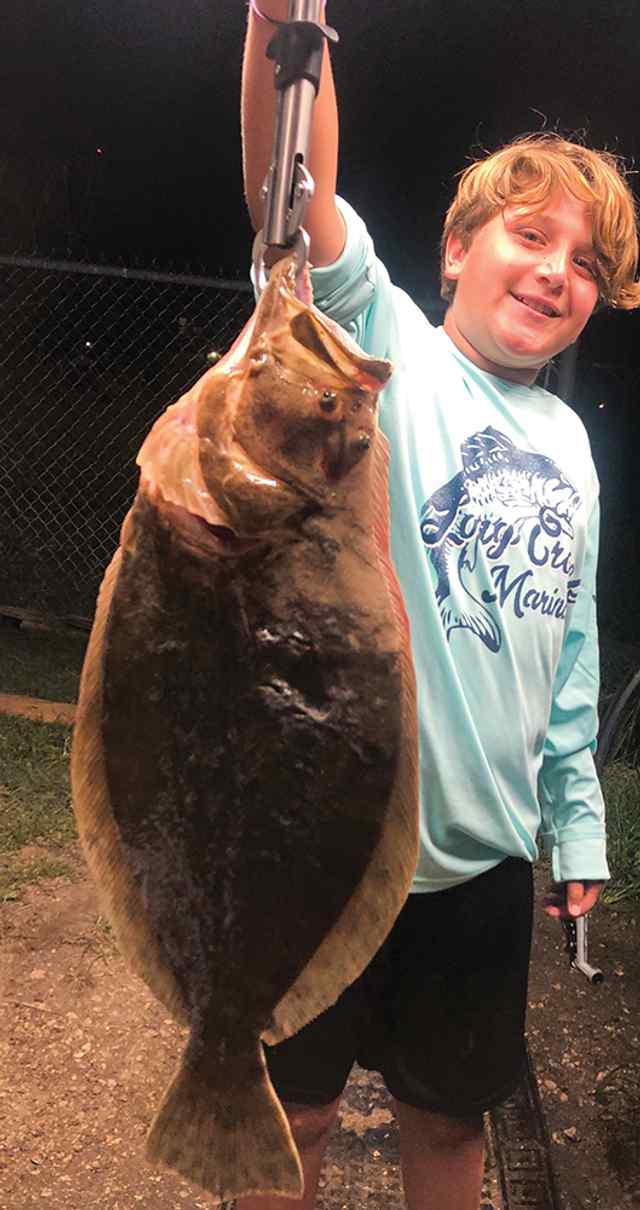 Scotty Huffman Bastrop Bay - 4.5 lb flounder