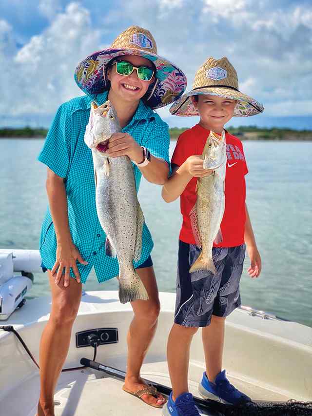 Charmel Rodick & Case Jennings Galveston - trout