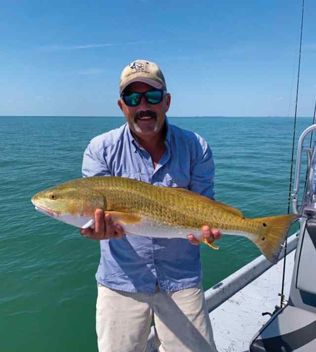 Emery Sadler East Galveston Bay - 32" redfish CPR