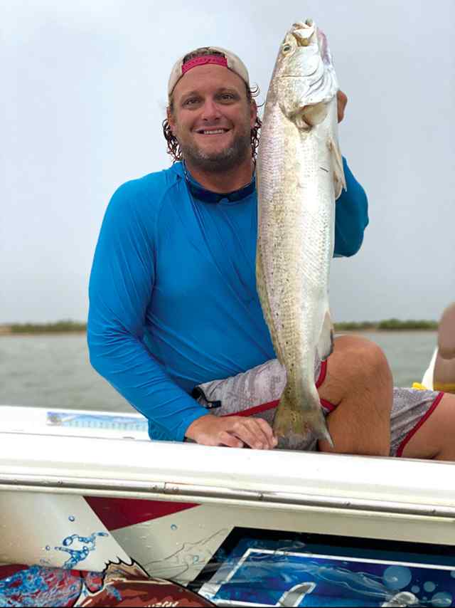 Justin Albert South Deer Island (West Galveston) - 27.5" trout