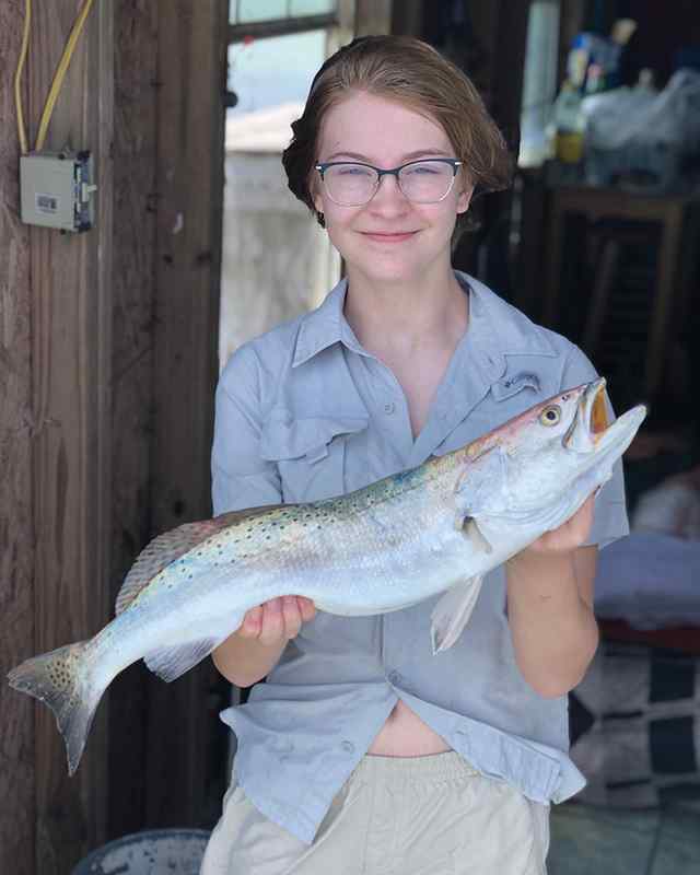 McKayla Gossett Upper Laguna Madre - personal best trout!