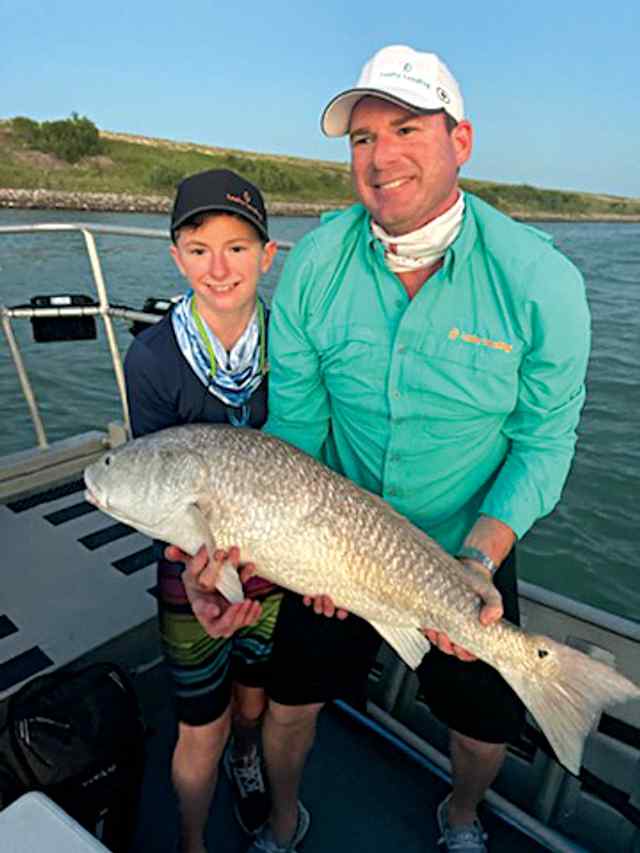 Merit Leahy Corpus Christi Bay - first bull red!