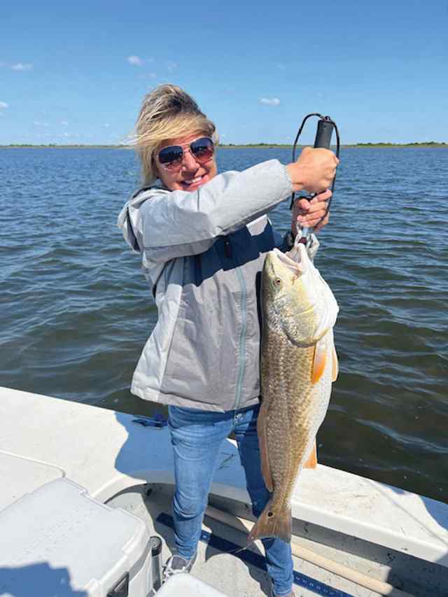 Christine Faecke Dewberry Island - 35.5" redfish CPR