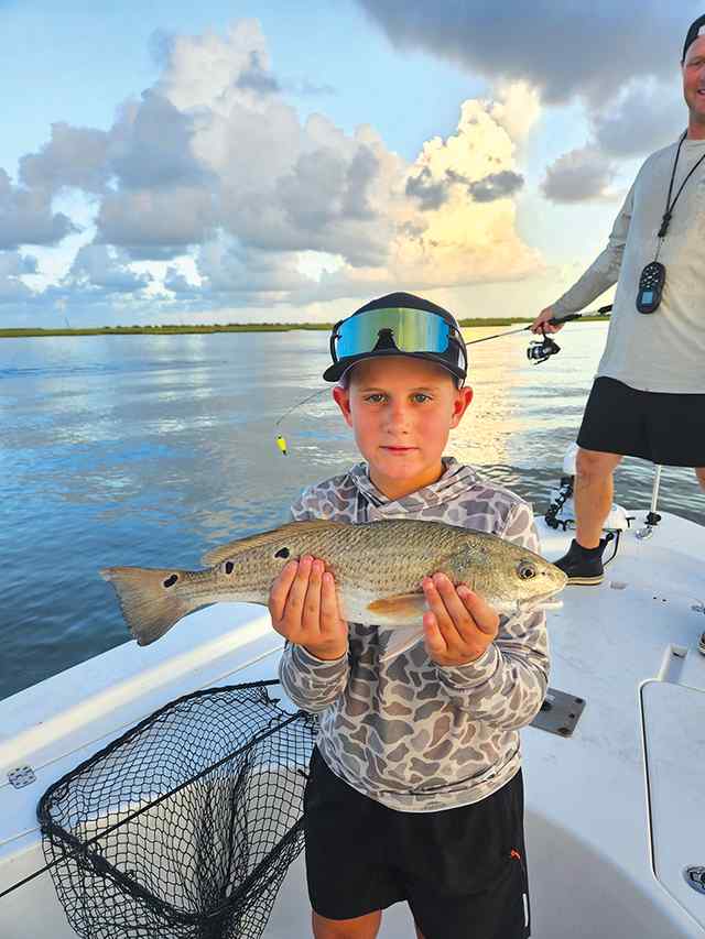 Brayden Nectoux Sabine Pass, Port Arthur - redfish, caught on live shrimp