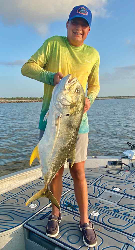 Jase De Sha Sabine Pass jetties - jack crevalle CPR