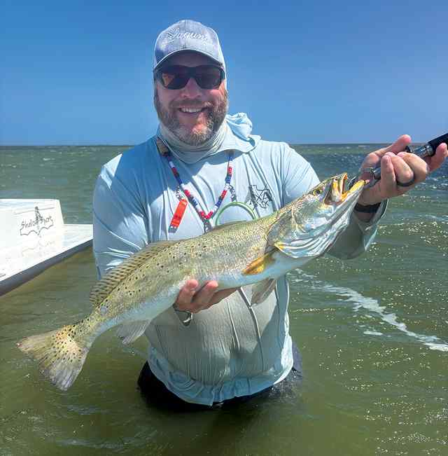 Adam Weller Baffin Bay - 28.5" 7# trout, caught on a K Wigglers Ball tail