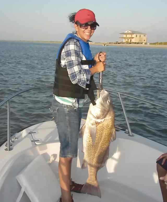 Marisa Millman Port O'Connor25lb black drum