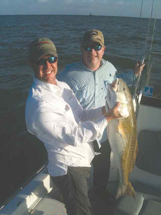 Aaron Patterson & Travis Orsak Port O'Connor38&quot; redfish