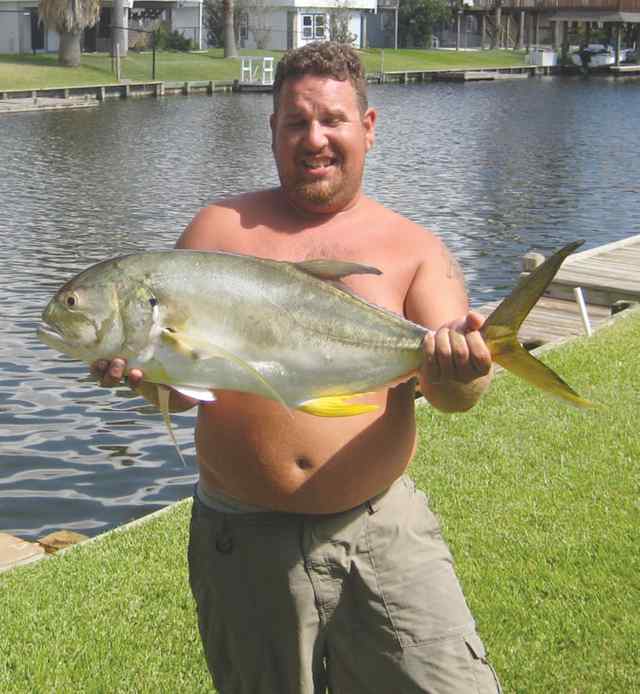 Jon Shipley Galveston jetty26&quot; 20lb jack crevalle