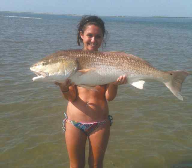 Brooke Conard Port O'Connorfirst redfish!