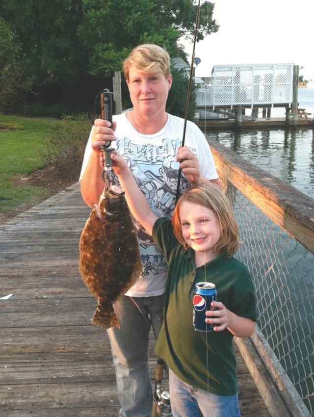 Brenda & Kira Dunn Kemah20&quot; flounder