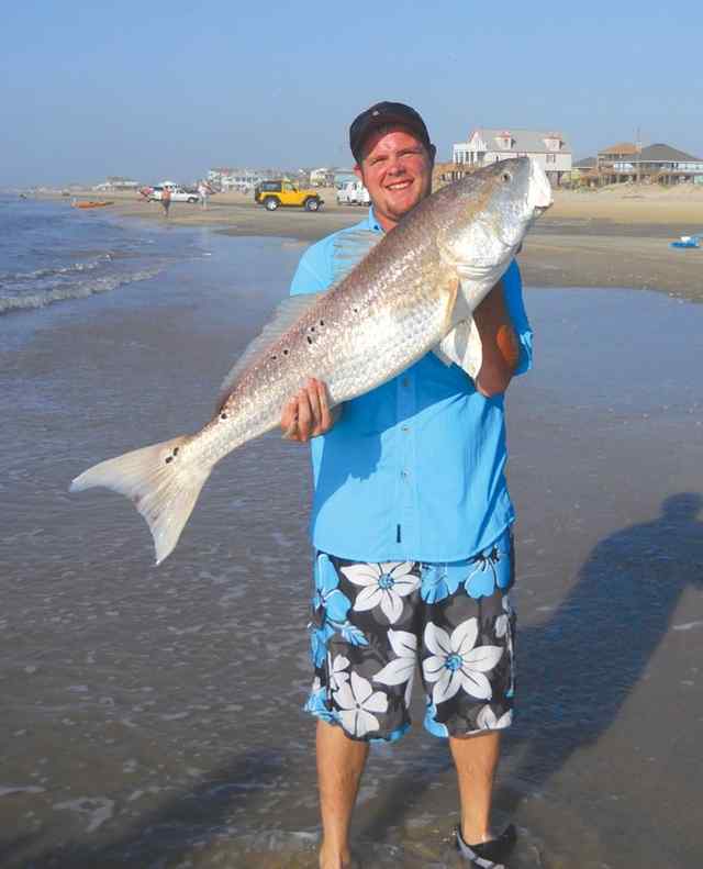 Hamilton Mason II Crystal Beach50&quot; first redfish!