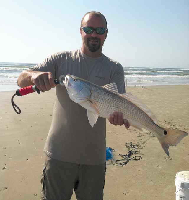 Keith Wygal San Luis Pass24&quot; first redfish!